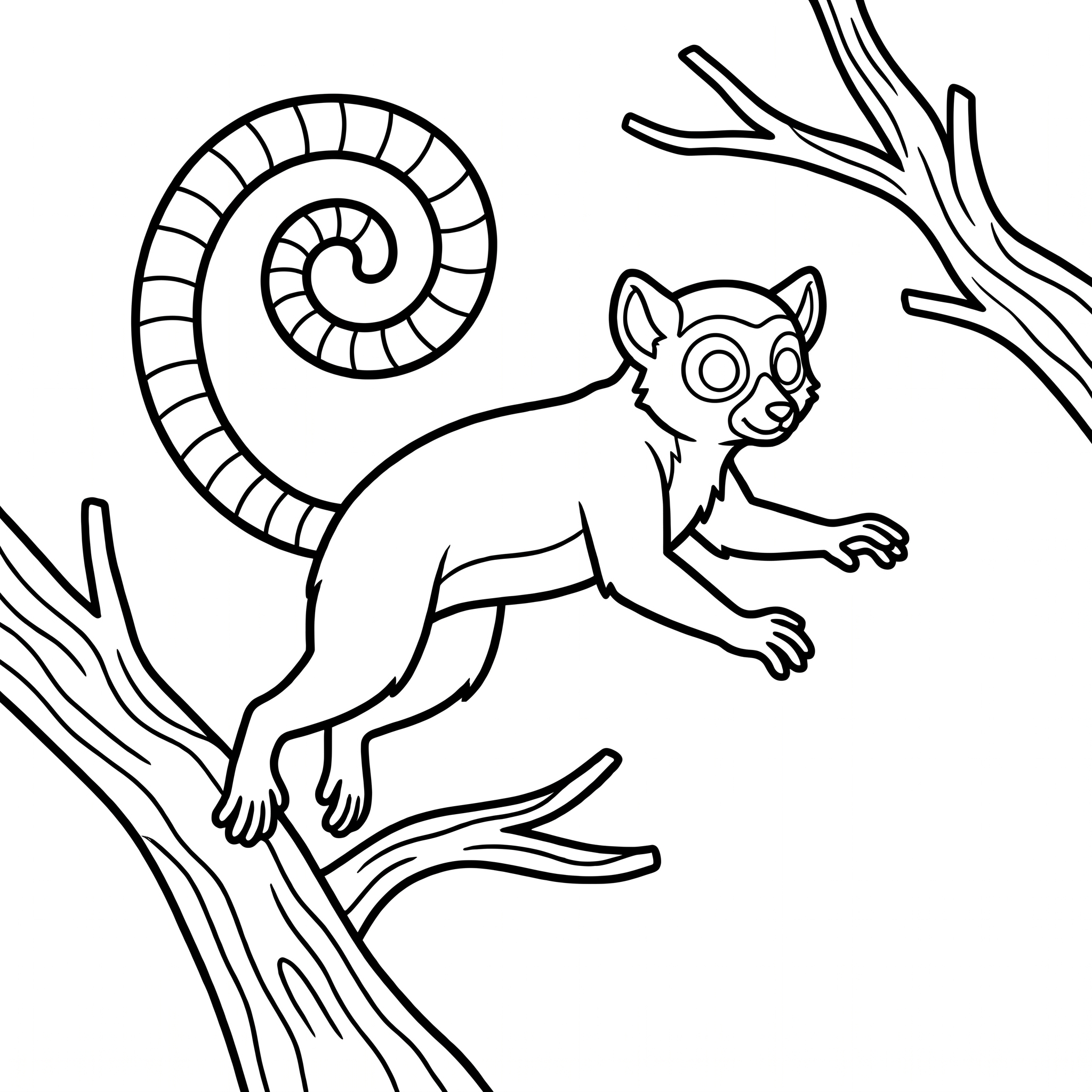 Kids animal coloring page 4
